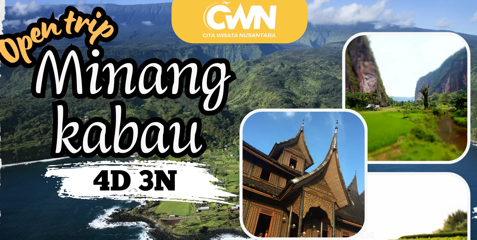 Open Trip Minangkabau – Jelajahi Sejarah dan Alam Sumatera Barat 4D3N